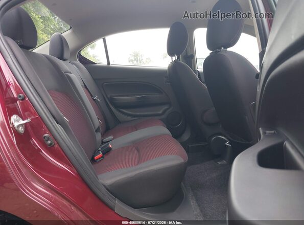 ML32F4FJ8LHF06198 2020 MITSUBISHI MIRAGE G4 Maroon VIN კოდის სტიკერის ხედი