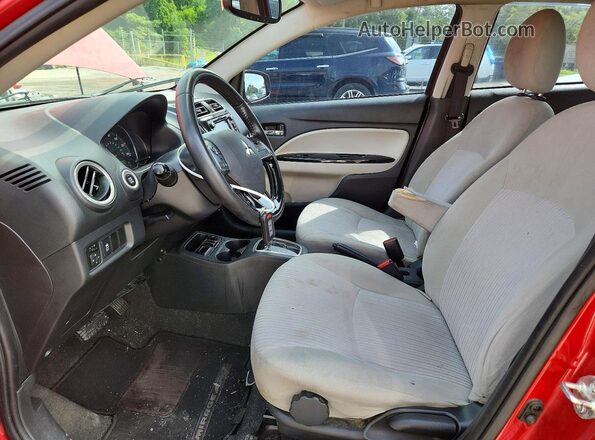 ML32F4FJ9JHF01430 2018 MITSUBISHI MIRAGE Red წინა სალონის ხედი