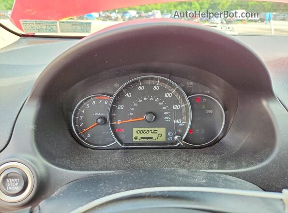 ML32F4FJ9JHF01430 2018 MITSUBISHI MIRAGE Red ხელსაწყოთა პანელის ხედი