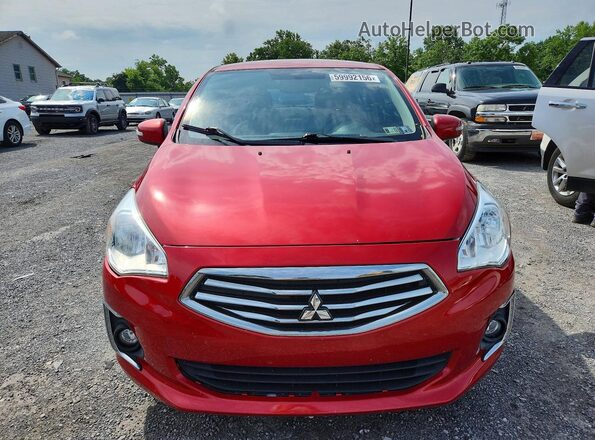 ML32F4FJ9JHF01430 2018 MITSUBISHI MIRAGE Red წინა ხედი