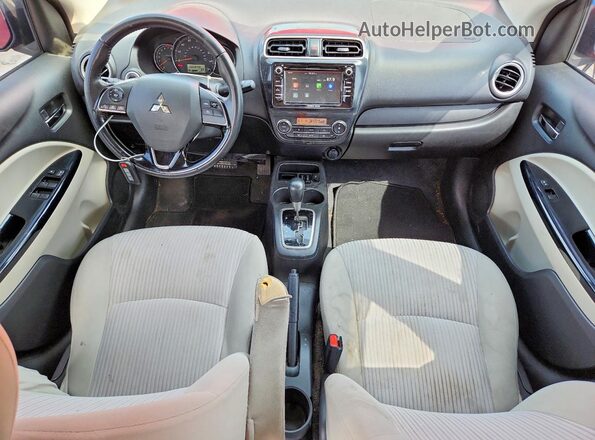 ML32F4FJ9JHF01430 2018 MITSUBISHI MIRAGE Red წინა პანელის ხედი