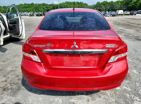 ML32F4FJ9JHF01430 2018 MITSUBISHI MIRAGE Red უკანა ხედი