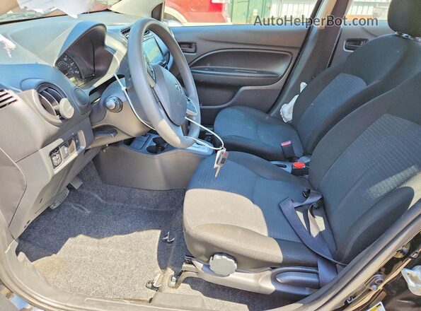ML32FUFJ0RHF08357 2024 MITSUBISHI MIRAGE Black Widok wnętrza z przodu