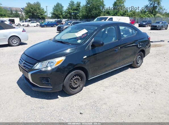 ML32FUFJ4NHF03480 2022 MITSUBISHI MIRAGE G4 Black წინა მარცხენა ხედი სამი მეოთხედიდან