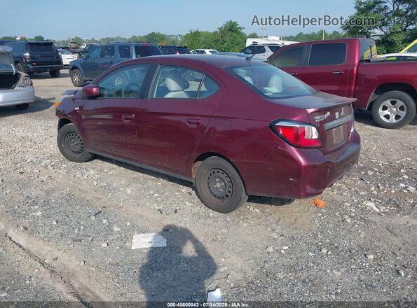 ML32FUFJ6MHF00787 2021 MITSUBISHI MIRAGE G4 Maroon უკანა მარცხენა