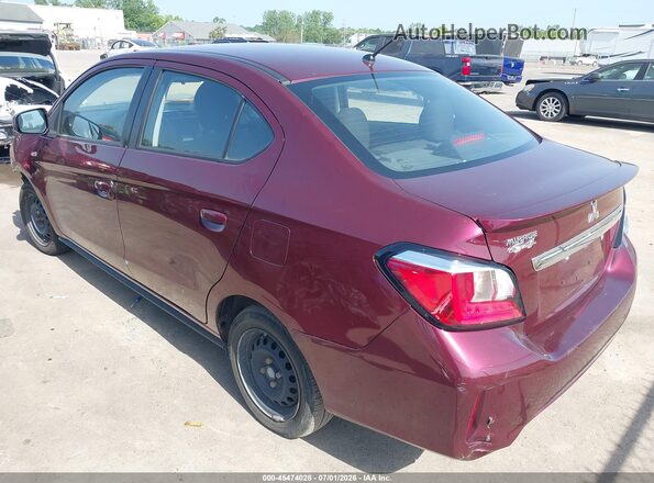 ML32FUFJ6NHF03643 2022 MITSUBISHI MIRAGE G4 Maroon Trasero izquierdo