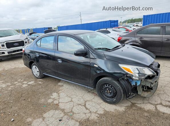 ML32FUFJ7MHF03519 2021 MITSUBISHI MIRAGE Черный Передняя правая четверть