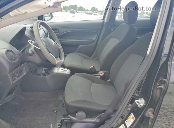 ML32FUFJ8MHF04758 2021 MITSUBISHI MIRAGE Black Widok wnętrza z przodu