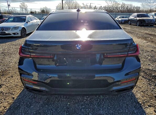 NJ1492E 2022 BMW 7 SERIES Black Вид ззаду