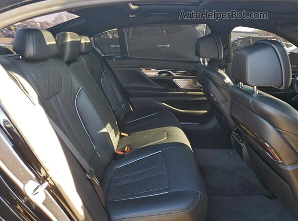 NJ1492E 2022 BMW 7 SERIES Black Вид задніх сидінь