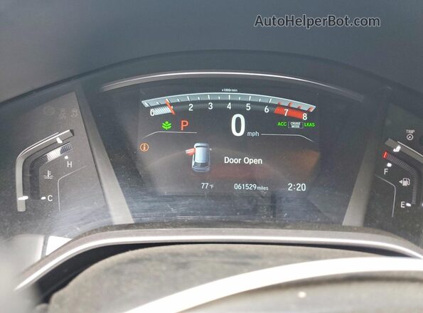 NJ2434E 2018 HONDA CR-V Black Vista del cuadro de instrumentos