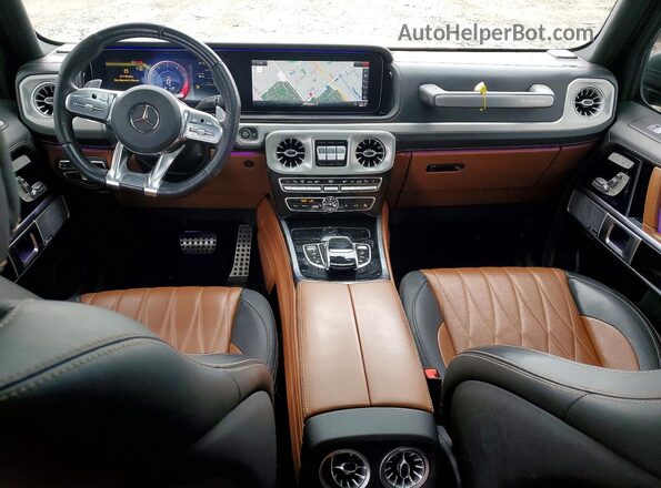 NJ2435E 2021 MERCEDES-BENZ G-CLASS Gray Առջևի վահանակի տեսք