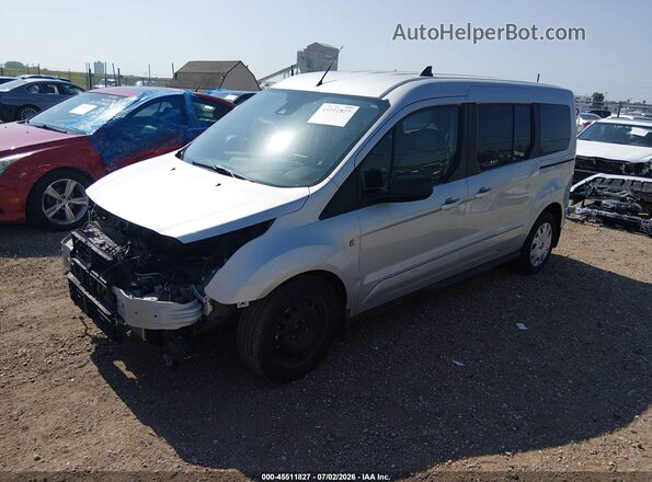 NM0GE9F27N1541316 2022 FORD TRANSIT CONNECT Silver Առջևի ձախ երեք քառորդ տեսարան