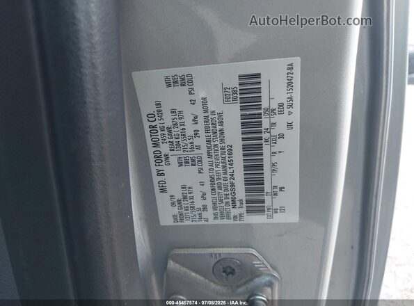 NM0GS9F24L1451692 2020 FORD TRANSIT CONNECT Silver Vista del compartimento del motor