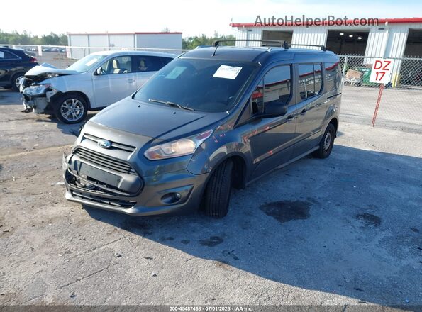 NM0GS9F73J1342178 2018 FORD TRANSIT CONNECT Gray წინა მარცხენა ხედი სამი მეოთხედიდან