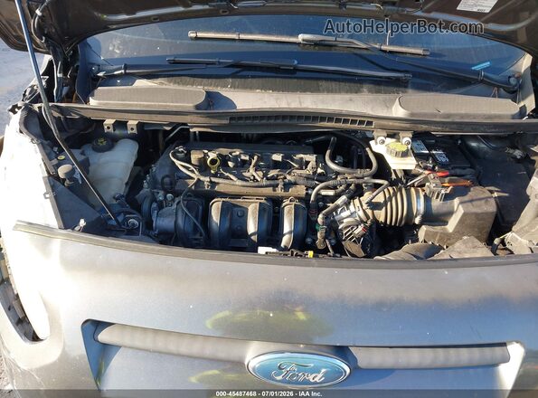 NM0GS9F73J1342178 2018 FORD TRANSIT CONNECT Gray უკანა ხედი