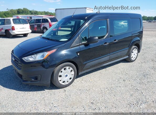 NM0LE7E25L1435786 2020 FORD TRANSIT CONNECT Black Առջևի ձախ երեք քառորդ տեսարան