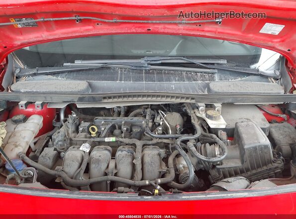 NM0LS7E25L1474936 2020 FORD TRANSIT CONNECT Red Вид ззаду