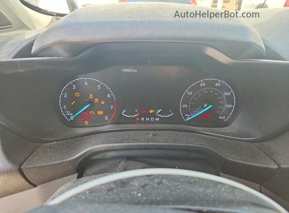 NM0LS7E26M1496459 2021 FORD TRANSIT White Instrument cluster view