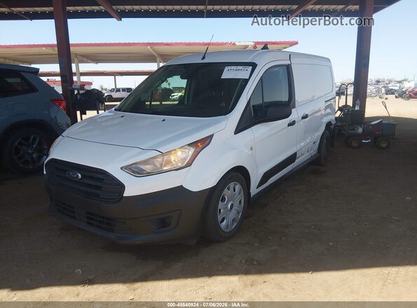 NM0LS7E28K1400201 2019 FORD TRANSIT CONNECT White Առջևի ձախ երեք քառորդ տեսարան