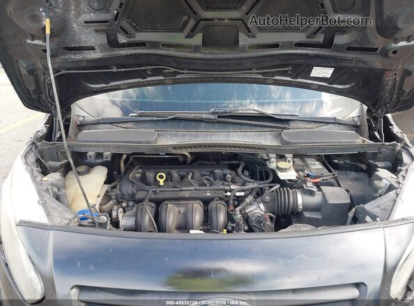 NM0LS7E71G1288568 2016 FORD TRANSIT CONNECT Black Widok z tyłu