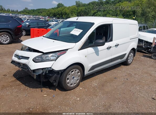 NM0LS7E74J1342887 2018 FORD TRANSIT CONNECT Белый Передняя левая четверть