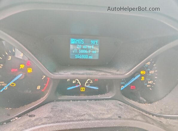 NM0LS7E75J1348942 2018 FORD TRANSIT Желтый Вид щитка приборов