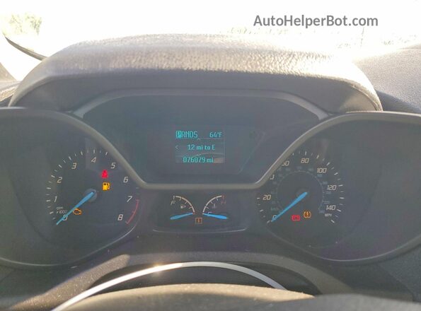 NM0LS7E76J1370920 2018 FORD TRANSIT Белый Вид щитка приборов