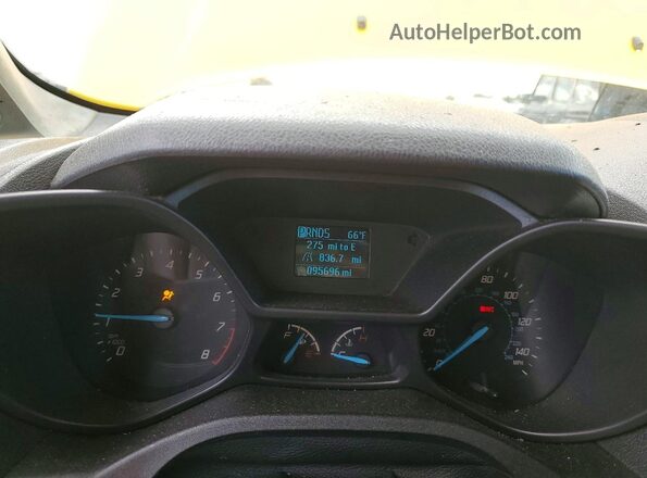 NM0LS7E77H1303771 2017 FORD TRANSIT Yellow Widok zestawu wskaźników