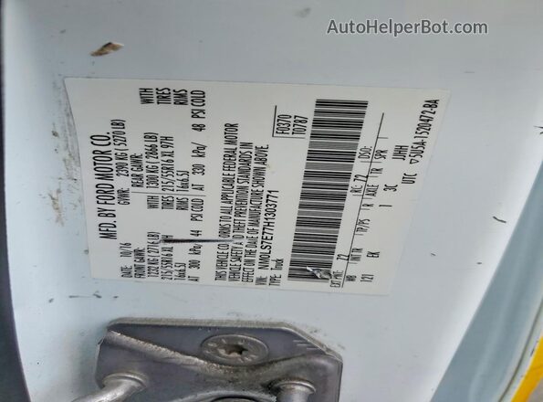 NM0LS7E77H1303771 2017 FORD TRANSIT Yellow Widok naklejki z numerem VIN