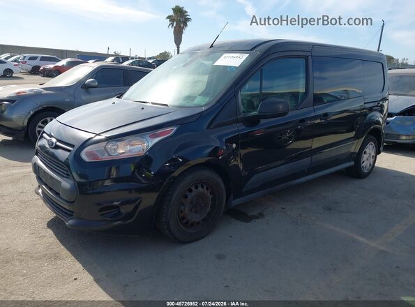 NM0LS7F79G1255705 2016 FORD TRANSIT CONNECT Black Vista tres cuartos delantera izquierda
