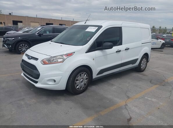 NM0LS7F79J1348957 2018 FORD TRANSIT CONNECT White წინა მარცხენა ხედი სამი მეოთხედიდან