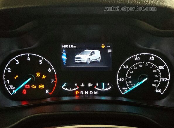 NM0LS7T25P1560577 2023 FORD TRANSIT White ხელსაწყოთა პანელის ხედი