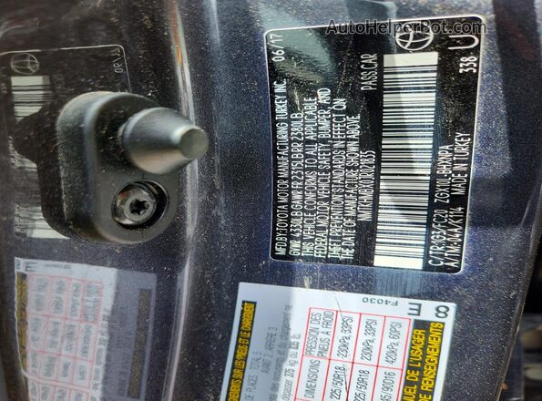NMTKHMBX0JR021835 2018 TOYOTA C-HR Charcoal VIN կոդի պիտակի տեսք