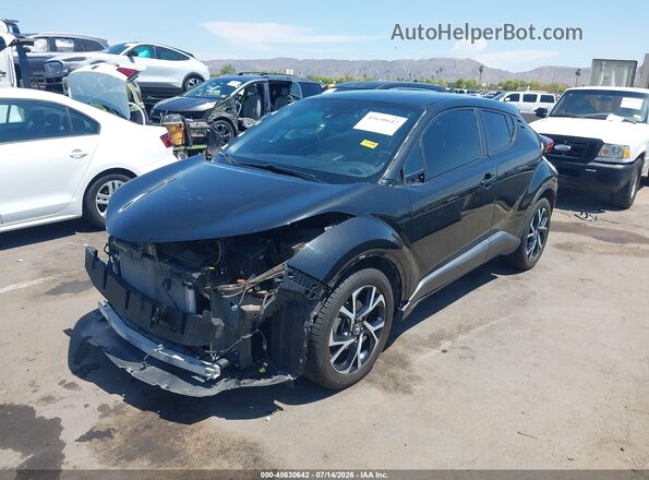 NMTKHMBX0JR034603 2018 TOYOTA C-HR Black Առջևի ձախ երեք քառորդ տեսարան