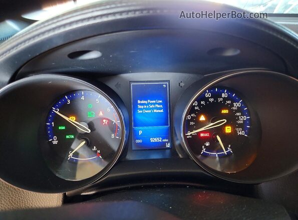 NMTKHMBX0JR034634 2018 TOYOTA C-HR Gray Instrument cluster view