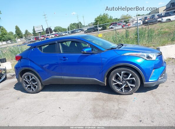 NMTKHMBX0JR035119 2018 TOYOTA C-HR Blue Widok wnętrza z tyłu