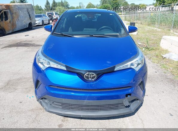 NMTKHMBX0JR035119 2018 TOYOTA C-HR Blue Widok zestawu wskaźników