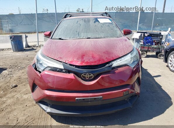 NMTKHMBX0JR057802 2018 TOYOTA C-HR Red Widok zestawu wskaźników