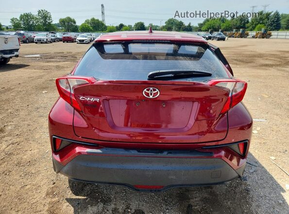 NMTKHMBX1JR011122 2018 TOYOTA C-HR Red უკანა ხედი