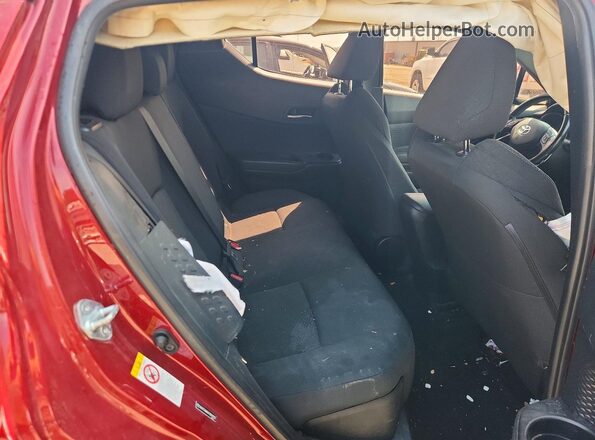 NMTKHMBX1JR011122 2018 TOYOTA C-HR Red უკანა სავარძლების ხედი