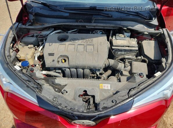 NMTKHMBX1JR011122 2018 TOYOTA C-HR Red უკანა სალონის ხედი