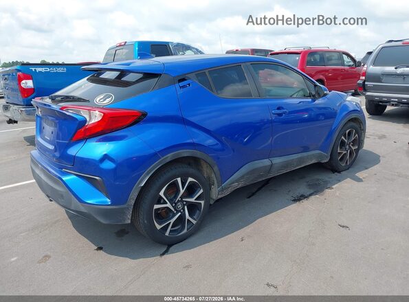 NMTKHMBX1JR033525 2018 TOYOTA C-HR Синий Задняя правая четверть