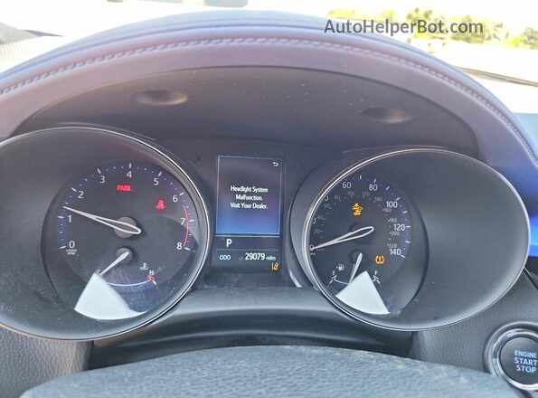 NMTKHMBX1NR146641 2022 TOYOTA C-HR Blue Вид щитка приладів
