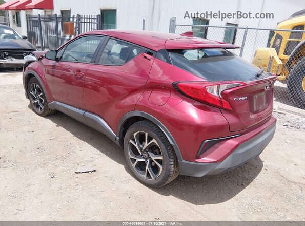NMTKHMBX2JR013249 2018 TOYOTA C-HR Maroon Rear left