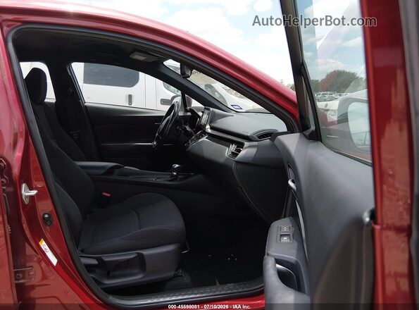 NMTKHMBX2JR013249 2018 TOYOTA C-HR Maroon Front interior view