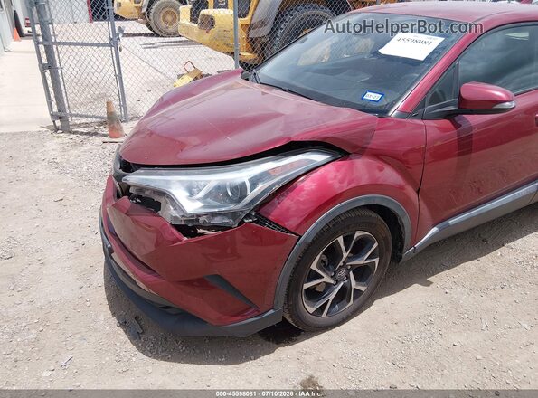 NMTKHMBX2JR013249 2018 TOYOTA C-HR Maroon Front view
