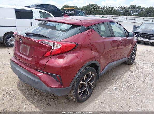 NMTKHMBX2JR013249 2018 TOYOTA C-HR Maroon Rear right
