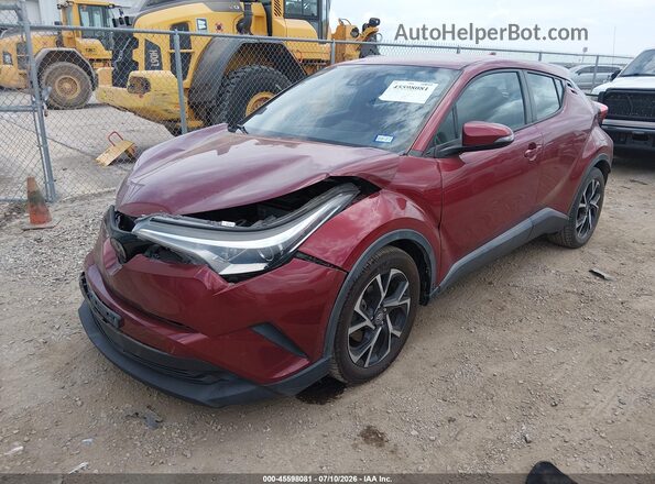 NMTKHMBX2JR013249 2018 TOYOTA C-HR Maroon Front left