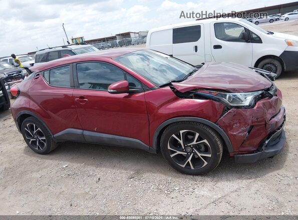 NMTKHMBX2JR013249 2018 TOYOTA C-HR Maroon Rear interior view